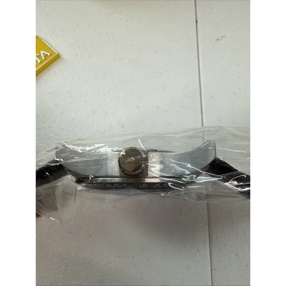 Invicta Men's 38976 Aviator Quartz Chronograph Silver, Black Dial Leather Watch‎